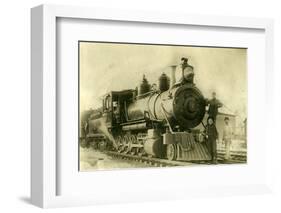 Northern Pacific Railway Locomotive No. 2, Ellensburg, Wa, 1904-null-Framed Photographic Print