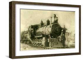 Northern Pacific Railway Locomotive No. 2, Ellensburg, Wa, 1904-null-Framed Photographic Print