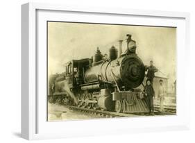 Northern Pacific Railway Locomotive No. 2, Ellensburg, Wa, 1904-null-Framed Photographic Print