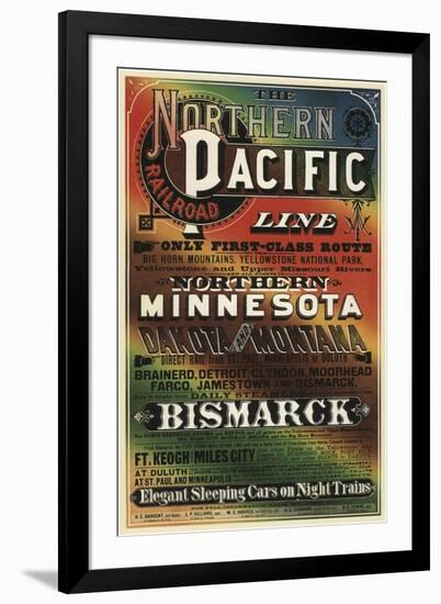 Northern Pacific-null-Framed Premium Giclee Print