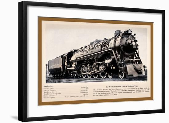 Northern Pacific-null-Framed Art Print