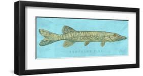 Northern Pike-John Golden-Framed Art Print