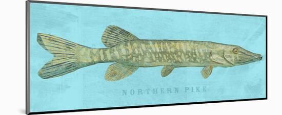 Northern Pike-John Golden-Mounted Art Print