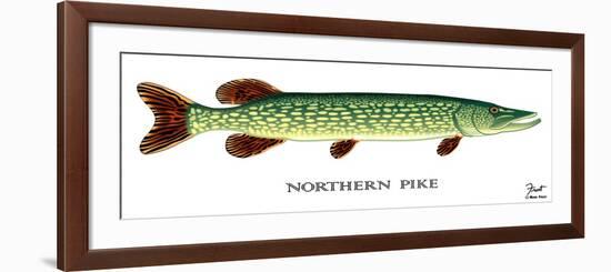 Northern Pike-Mark Frost-Framed Giclee Print