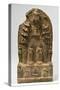 Northern Qi Dynasty Stele with Twin-Bodhisattvas-null-Stretched Canvas