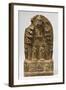 Northern Qi Dynasty Stele with Twin-Bodhisattvas-null-Framed Photographic Print