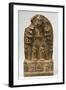 Northern Qi Dynasty Stele with Twin-Bodhisattvas-null-Framed Photographic Print