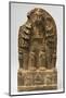 Northern Qi Dynasty Stele with Twin-Bodhisattvas-null-Mounted Photographic Print