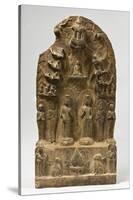 Northern Qi Dynasty Stele with Twin-Bodhisattvas-null-Stretched Canvas