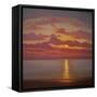 Northern Sea, 2005 Sunset Seascape-Lee Campbell-Framed Stretched Canvas