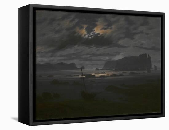 Northern Sea in the Moonlight, C. 1823-Caspar David Friedrich-Framed Stretched Canvas