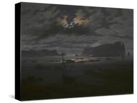 Northern Sea in the Moonlight, C. 1823-Caspar David Friedrich-Stretched Canvas