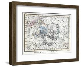 Northern Sky Constellations, 1822-Science Source-Framed Giclee Print