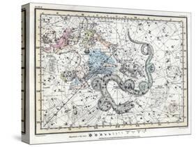 Northern Sky Constellations, 1822-Science Source-Stretched Canvas