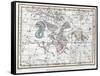 Northern Sky Constellations, 1822-Science Source-Framed Stretched Canvas