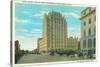 Northern View of Bannock St, Exterior View of Hotel Boise - Boise, ID-Lantern Press-Stretched Canvas