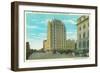 Northern View of Bannock St, Exterior View of Hotel Boise - Boise, ID-Lantern Press-Framed Art Print