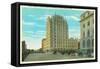 Northern View of Bannock St, Exterior View of Hotel Boise - Boise, ID-Lantern Press-Framed Stretched Canvas