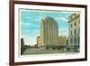 Northern View of Bannock St, Exterior View of Hotel Boise - Boise, ID-Lantern Press-Framed Premium Giclee Print