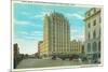 Northern View of Bannock St, Exterior View of Hotel Boise - Boise, ID-Lantern Press-Mounted Premium Giclee Print