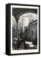 Northern Wall of the Alhambra-null-Framed Stretched Canvas