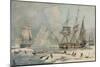 Northern Whale Fishery, c1829-Edward Duncan-Mounted Premium Giclee Print