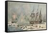 Northern Whale Fishery, c1829-Edward Duncan-Framed Stretched Canvas