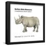 Northern White Rhinoceros (Ceratotherium Simum Cottoni), Mammals-Encyclopaedia Britannica-Framed Poster