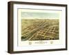 Northfield, Minnesota - Panoramic Map-Lantern Press-Framed Art Print