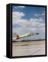 Northrop T-38 Talon Supersonic Jet Trainer Taking Off-null-Framed Stretched Canvas