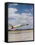 Northrop T-38 Talon Supersonic Jet Trainer Taking Off-null-Framed Stretched Canvas