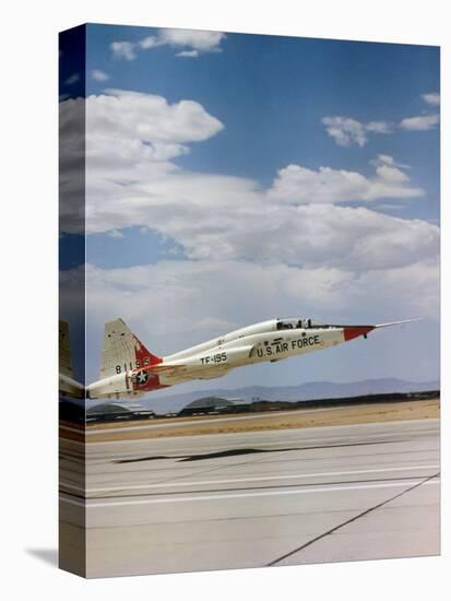 Northrop T-38 Talon Supersonic Jet Trainer Taking Off-null-Stretched Canvas