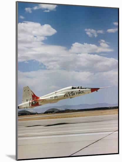 Northrop T-38 Talon Supersonic Jet Trainer Taking Off-null-Mounted Photographic Print