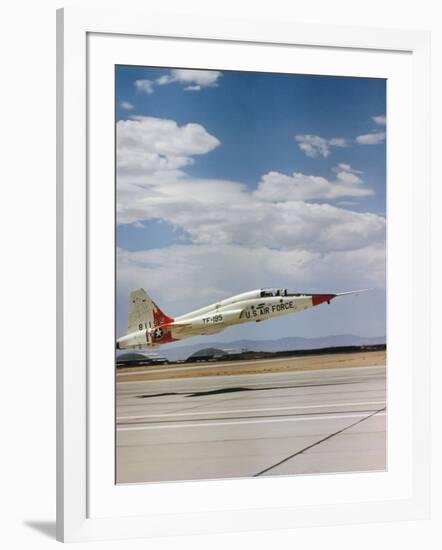 Northrop T-38 Talon Supersonic Jet Trainer Taking Off-null-Framed Photographic Print