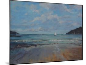 Northsands Salcombe, Sailing , 2016-Jennifer Wright-Mounted Giclee Print