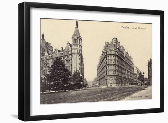 Northumberland Ave C1900-null-Framed Art Print