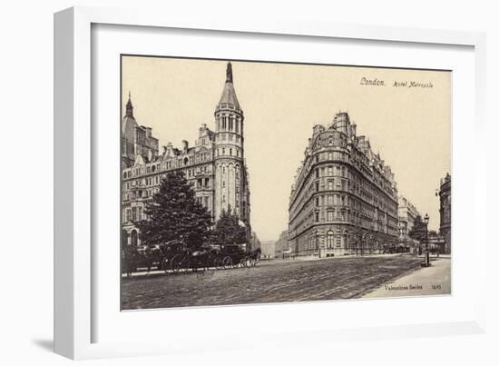 Northumberland Ave C1900-null-Framed Art Print