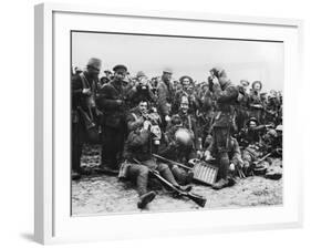 Northumberland Fusiliers at St Eloi 1916-Robert Hunt-Framed Photographic Print