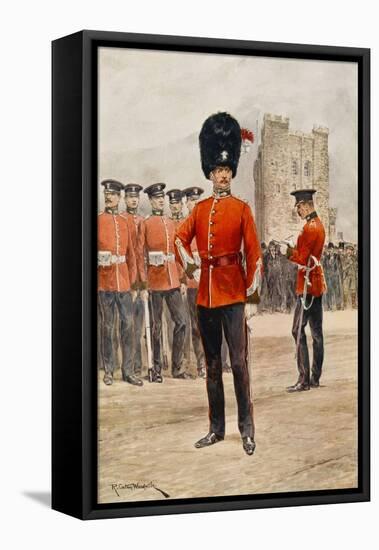 Northumberland Fusiliers (Note : 4th Battalion Has Green Uniform with Scarlet Facings)-null-Framed Stretched Canvas