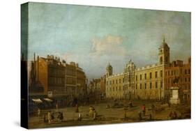 Northumberland House on Trafalgar Sqare, London. (1746).-Canaletto-Stretched Canvas