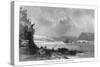 Northumberland, Pennsylvania, View of the Town from the Susquehanna River-Lantern Press-Stretched Canvas