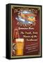 Northwest Aviator Beer-Lantern Press-Framed Stretched Canvas