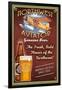 Northwest Aviator Beer-Lantern Press-Framed Art Print