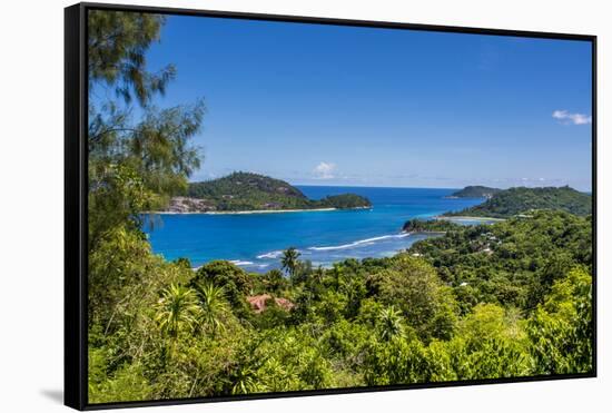 Northwest coast of Mahe, Republic of Seychelles, Indian Ocean.-Michael DeFreitas-Framed Stretched Canvas