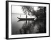 Northwest Indian Style Canoe on a Lake Washington, 1905-1906-Ashael Curtis-Framed Giclee Print