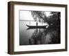 Northwest Indian Style Canoe on a Lake Washington, 1905-1906-Ashael Curtis-Framed Giclee Print