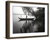 Northwest Indian Style Canoe on a Lake Washington, 1905-1906-Ashael Curtis-Framed Giclee Print