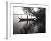 Northwest Indian Style Canoe on a Lake Washington, 1905-1906-Ashael Curtis-Framed Giclee Print