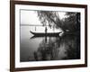 Northwest Indian Style Canoe on a Lake Washington, 1905-1906-Ashael Curtis-Framed Giclee Print