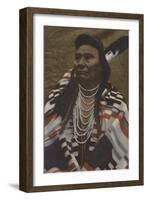 Northwest Indians - Chief Joseph of the Nez Perces Tribe-Lantern Press-Framed Art Print